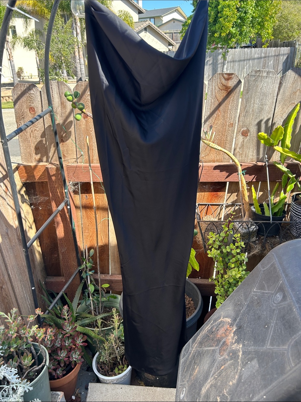 Banana Republic Black Maxi Slip Dress